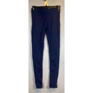 Vansydical Butt Rear Lifting Compression Athletic Legging Pant Navy Blue M A43